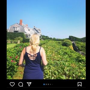 Women’s Cross Back Navy Tank Dress - Mossimo Supply Co. / Medium